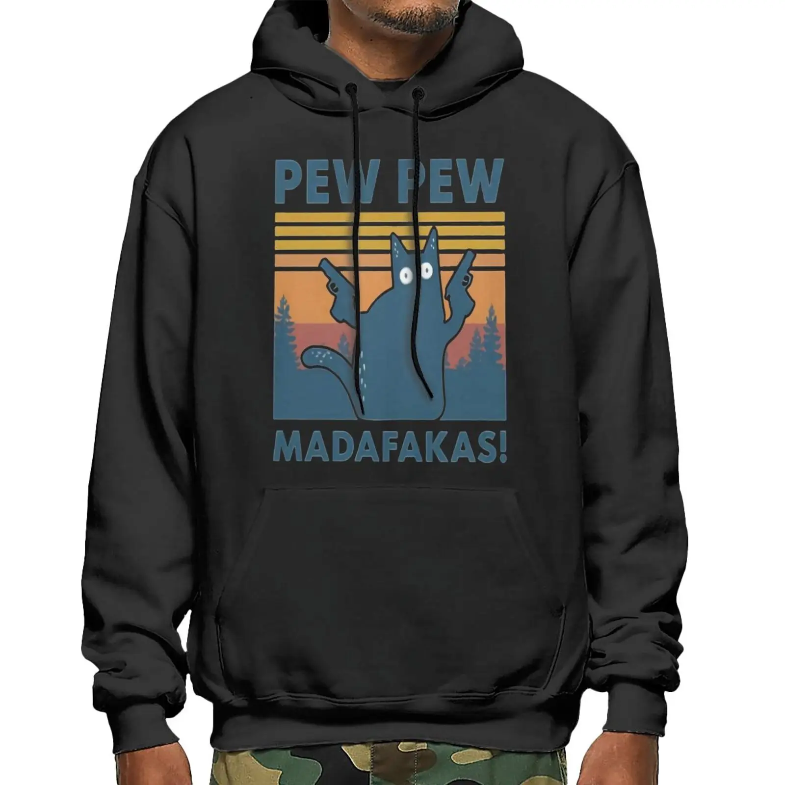 

Cat Pew Pew Madafakas Cat Gangster 5604 Hoodie Men's Tracksuit Zip Up Hoodie Jackets Harajuku Men's Oversize Hoodie Zip Hoodie