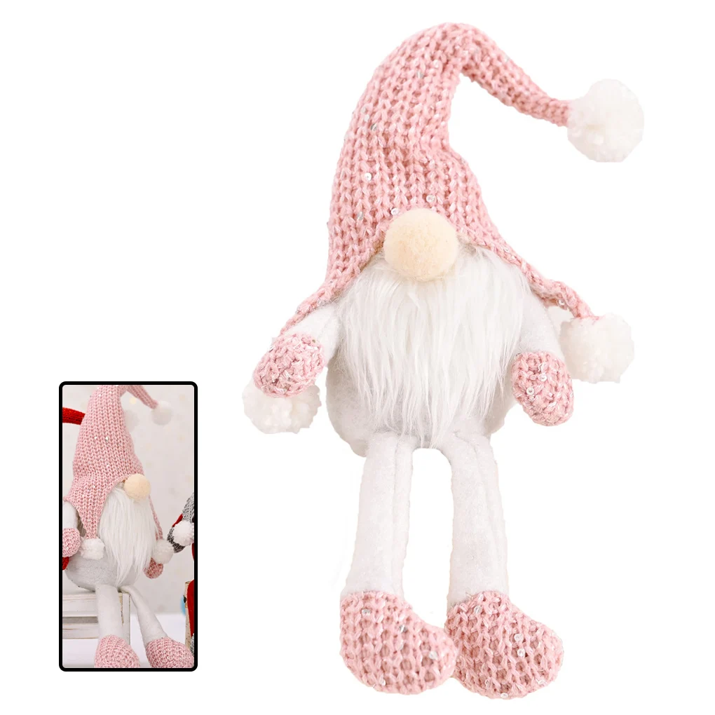 

Merry Christmas Long Hat Swedish Santa Gnome Angle Plush Toys Doll Ornament Xmas Tree Decor Kids Xmas Gift 2021 New Year