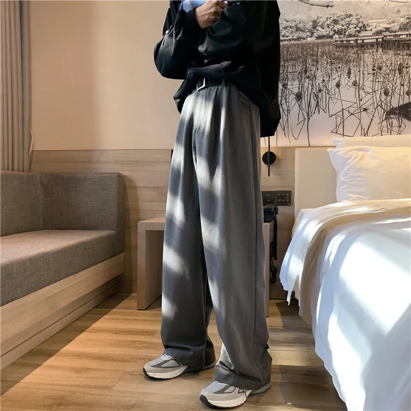 

2023 Men Overalls Wide Legs Streetwear Baggy Pants Spring Mens Black Harajuku Sweatpants Male Casual Harem Joggers 5XL