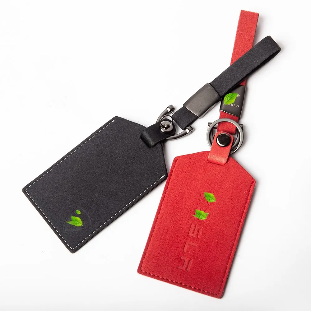 

Card Cover Keychain Holder Keychain For Tesla Model 3 Y S X Accessories Card Key Set Holder Case Key Bag Clip Three