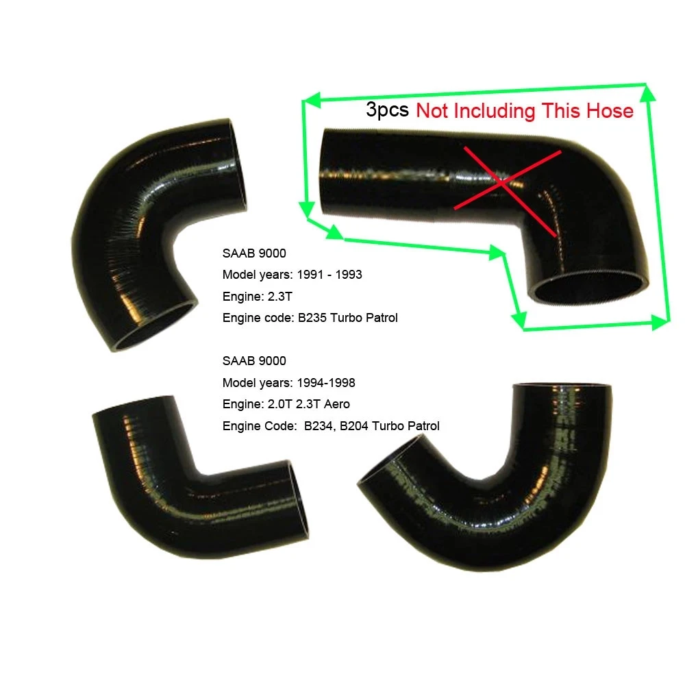 Компрессионный турбошланг Intercooler для SAAB 9000 2 3 T B235 91-3-93 Aero 0 B234 B204 Turbo 4157020 4157046 89769