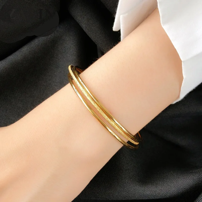 LW Not rub off titanium steel bracelet junior iii fashion lady bracelet gold gold plated bracelet joker jewelry