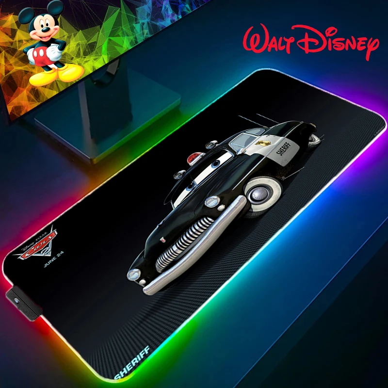 

Большой коврик для мыши Disney Cars RGB, игровой коврик для мыши с подсветкой, размер xxl