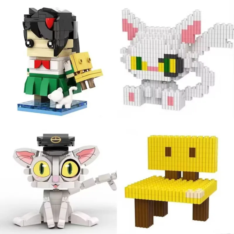 

Suzume No Tojimari Building Block Toys Cartoon Anime Figure Model Doll Mini Blocks Home Decoration Collection Gift Toys For Kids