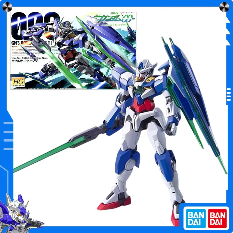 Фото Оригинальная фигурка аниме Bandai Gundam 00 (Double O) 1/144 HG Gundam 00 QAN [T] в сборе, модель, коллекционное украшение, праздничный подарок №1