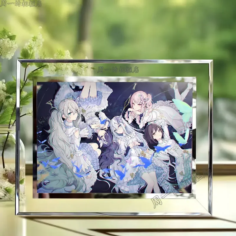 Project Sekai 25 Nightcord Yoisaki Kanade Красочная сценическая картина Рамка из хрустального