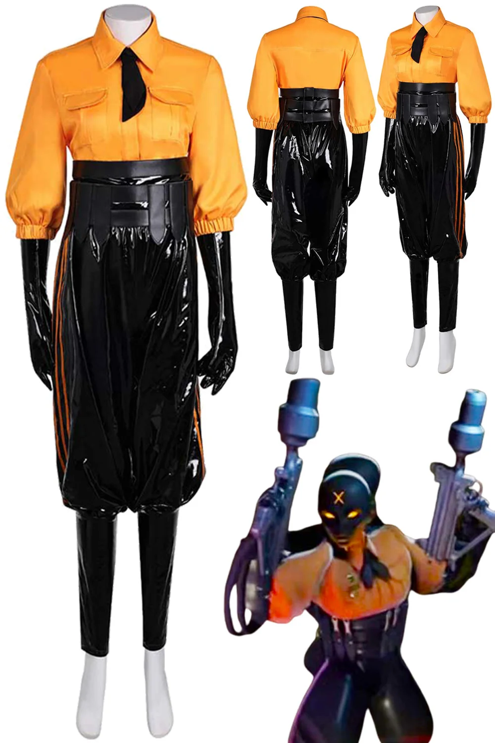 Костюм для косплея Haze куртка брюки комплект перчаток игра Deadlock ролевая Хэллоуин