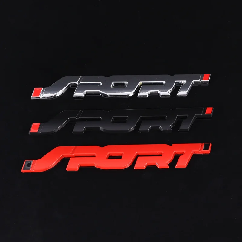 

3D Chrome DIY Car Stickers Auto Body Decoration Trunk Racing Sport Word Letter Logo Emblem Badge Metal Decals Car Accessories