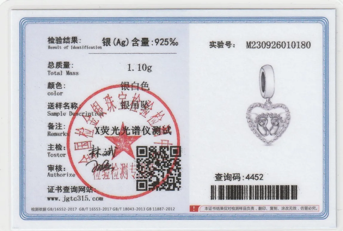 Ювелирные изделия FC подходят для оригинального браслета-подвески из серебра 925