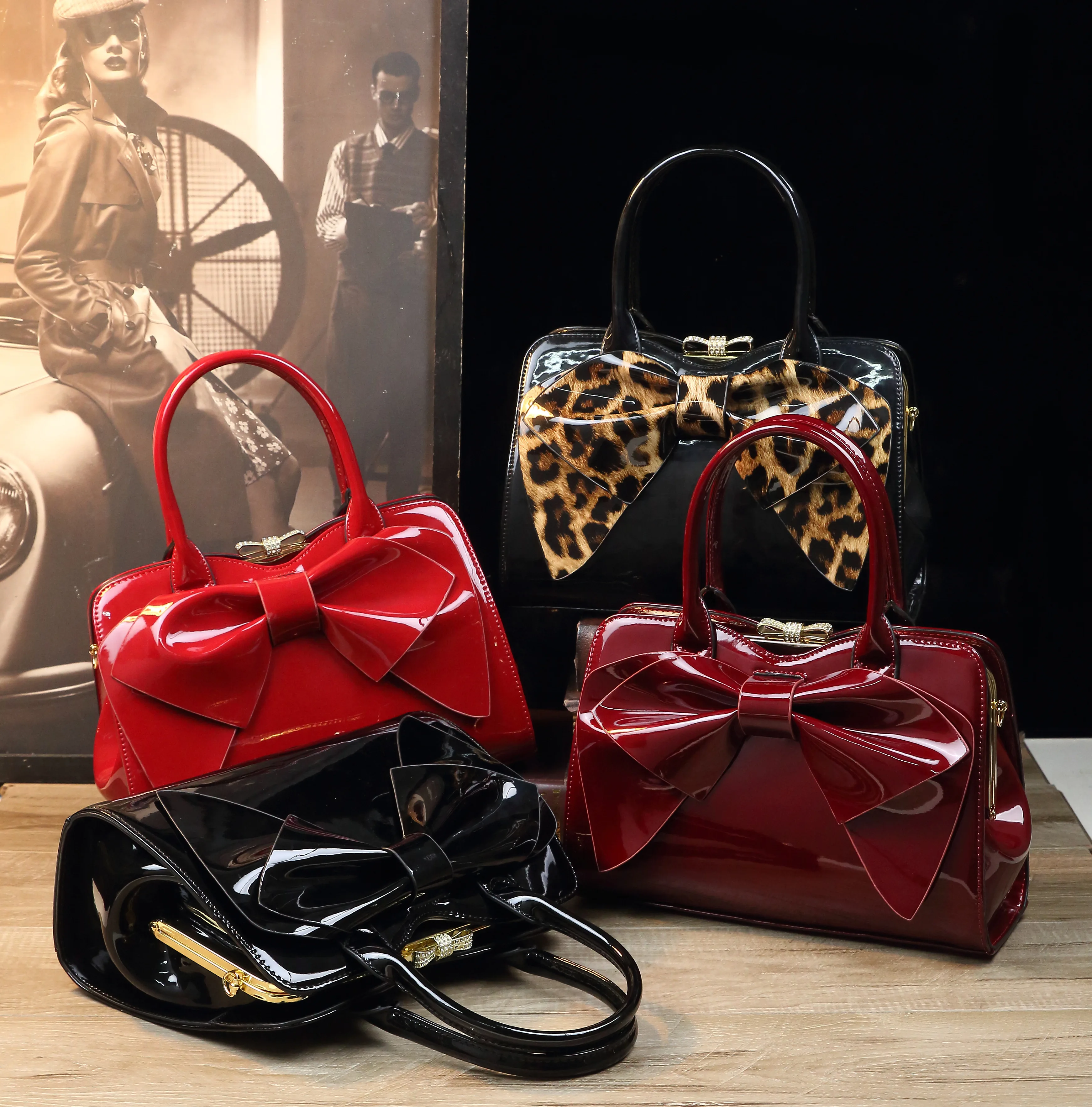 Women's Bag Street Pop Bag Bow Style Fashion