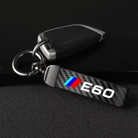 car accessories metal blank keyring keychain high end carbon fiber leather car keychain 360 degree rotating horseshoe for bmw