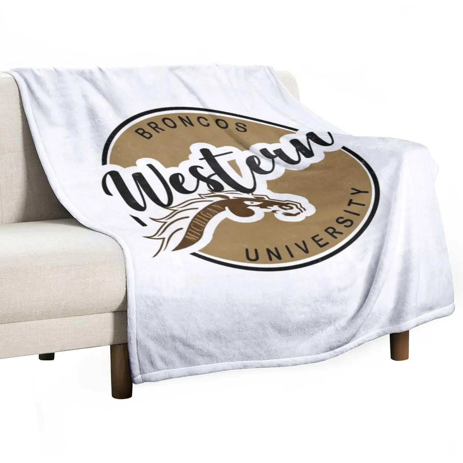 Одеяло WMU с круглым логотипом милые одеяла в подарок на день Святого Валентина