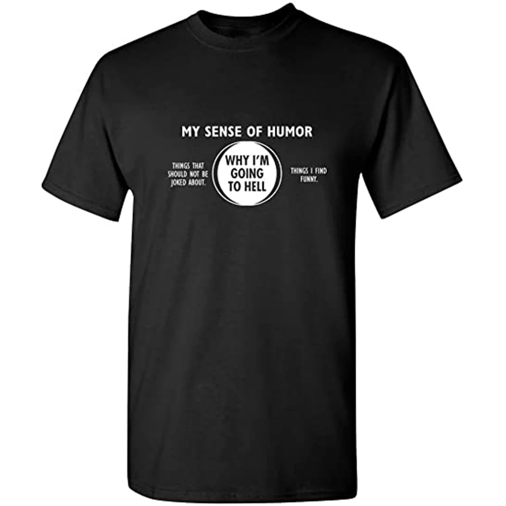 

CLOOCL Men/Women Humorous Funny T-Shirts Why I'm Going To Hell Printed Black 100% Cotton Tees Hip Hop Men's Shirt Short Sleeve