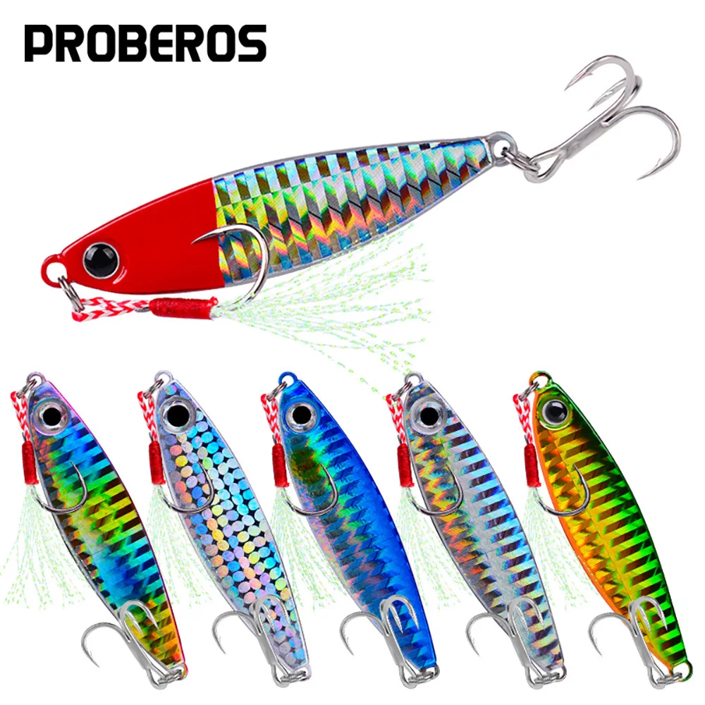 

Fishing bait, submerged lead fish, 7g-30g, 45mm-70mm, iron plate with blood groove hook, metal lure lure bait,