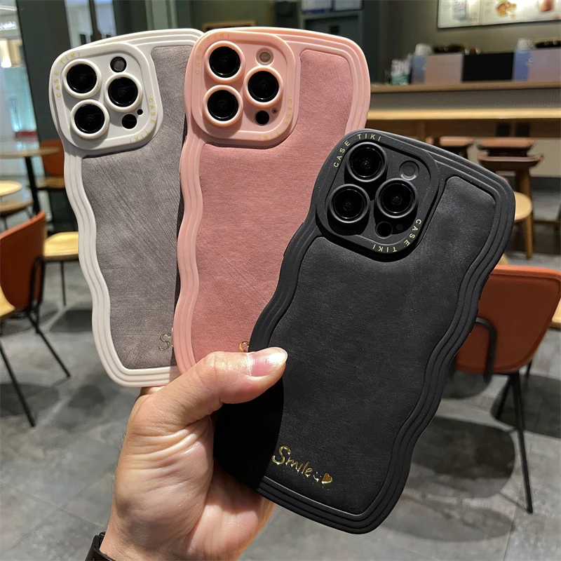 

Модный высококачественный черный кожаный тканевый противоударный чехол для телефона Iphone 14 13 12 11 Pro Max Xs XR 7 8 Plus Мягкий защитный чехол для объектива