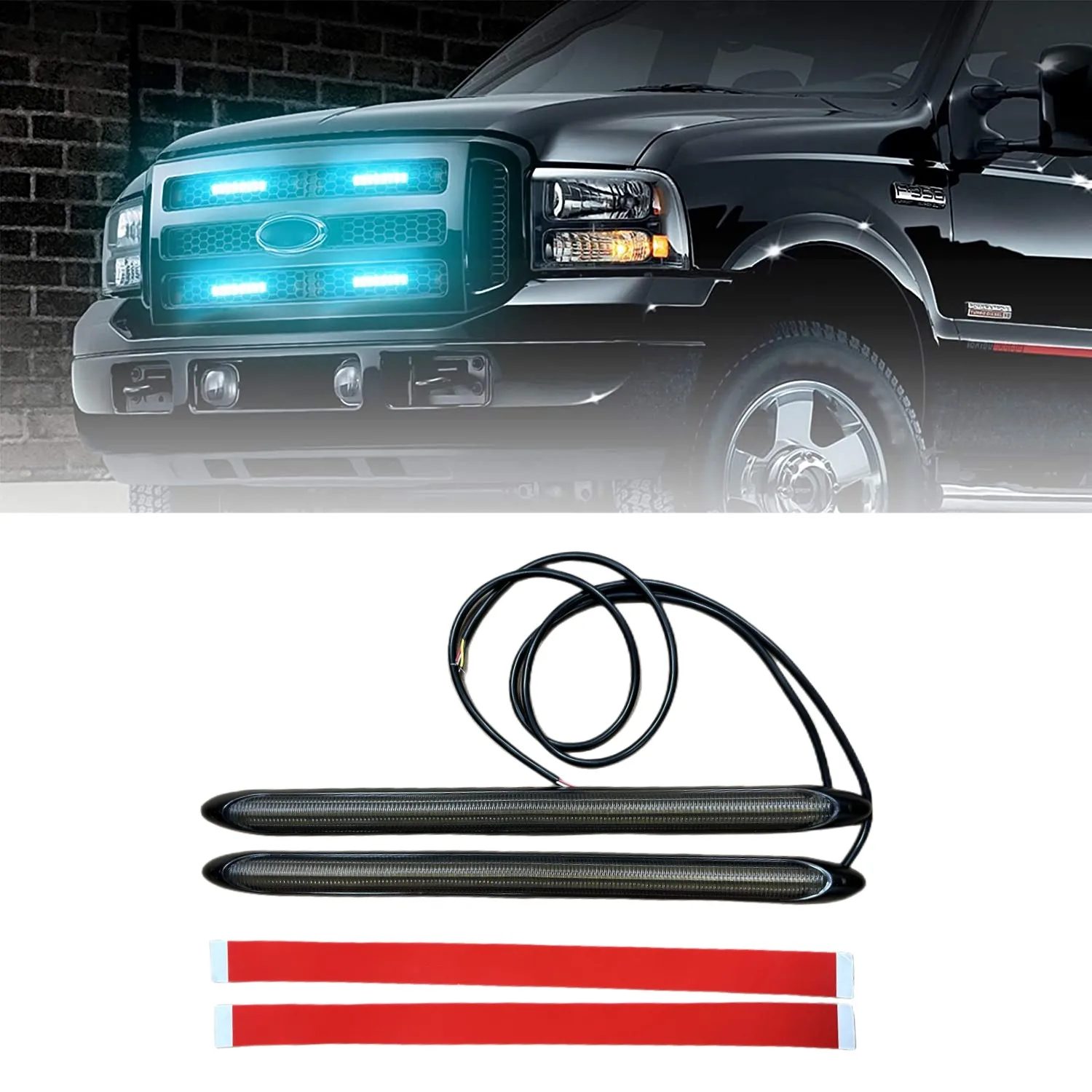 

Универсальная автомобильная лампа для дневных ходовых огней желтого цвета