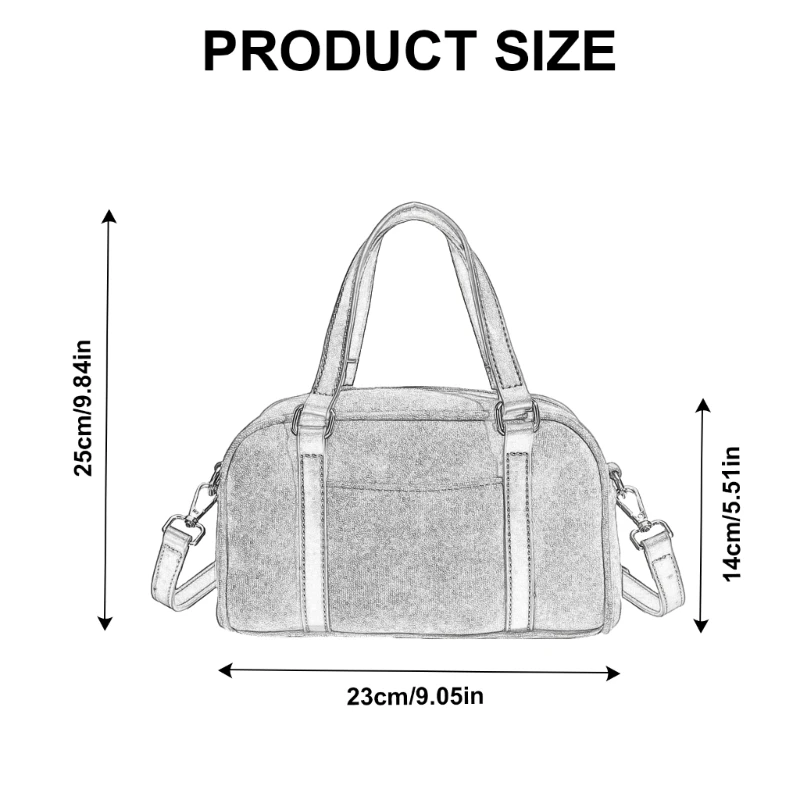 Классическая винтажная сумка через плечо из искусственной замши для работы и