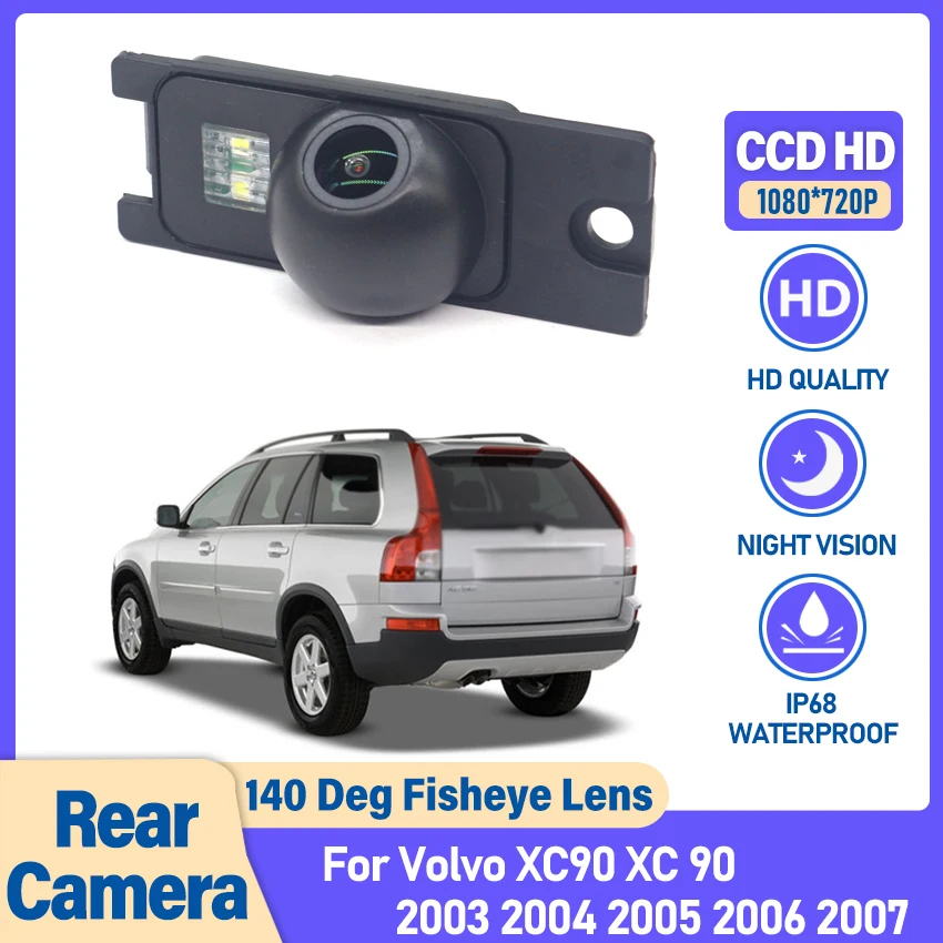 Фото Автомобильная камера заднего вида для Volvo XC90 XC 90 2003 2004 2005 2006 2007 CCD Водонепроницаемая камера заднего вида Камера номерного знака №1