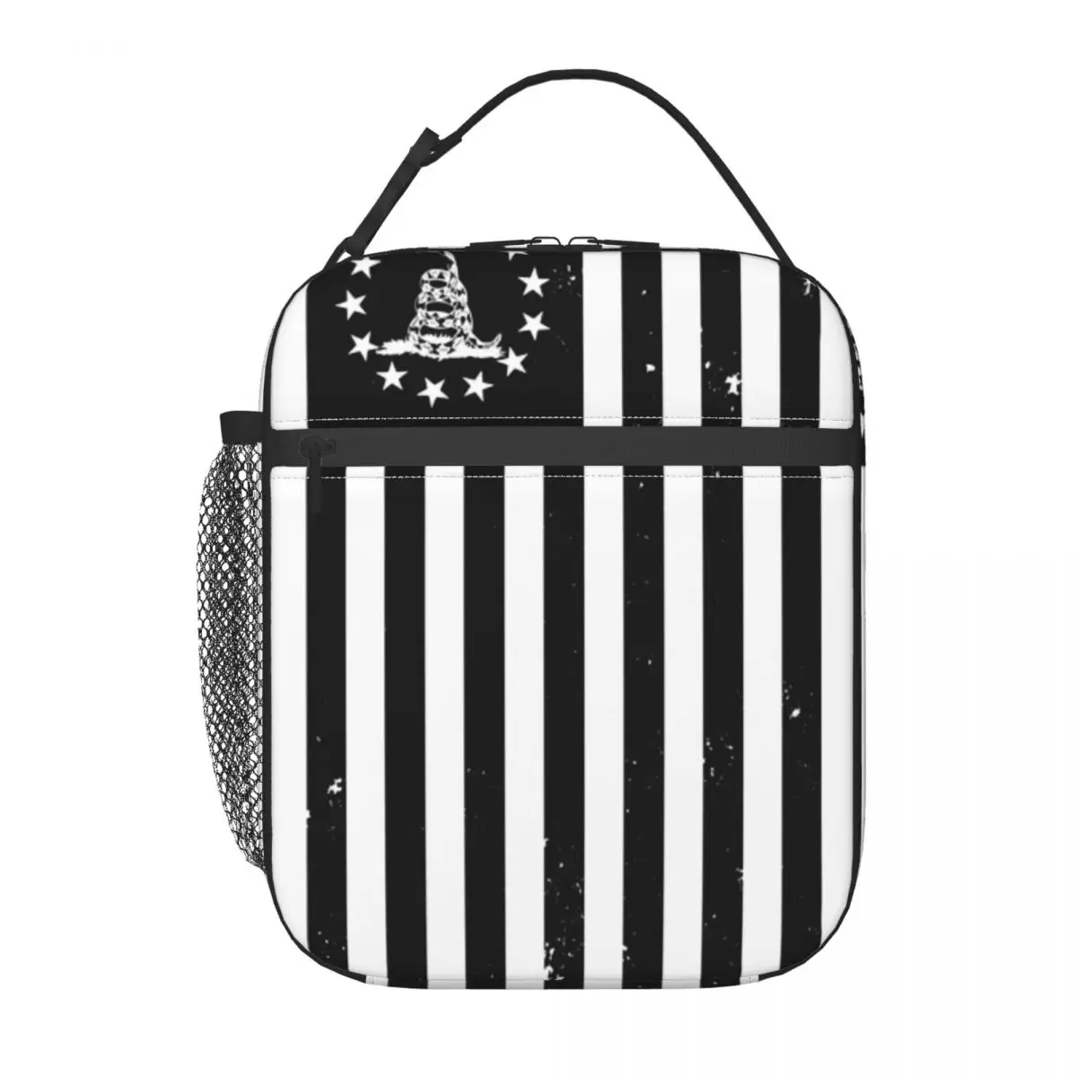 Черный вертикальный флаг Betsy Ross Gadsden One Lunchbag