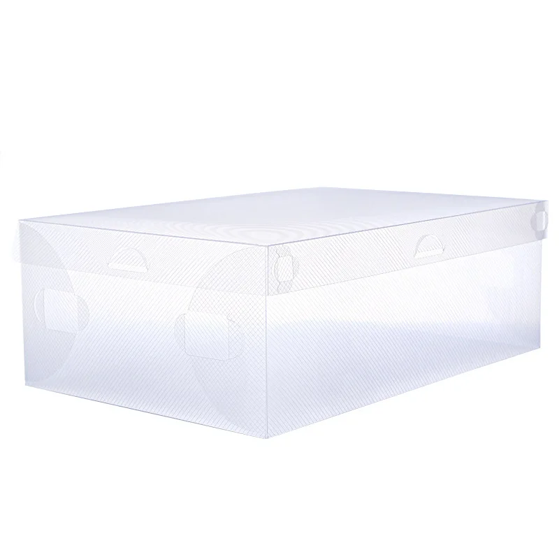

1897- Long Boots Transparent Plastic Shoe Box Plastic Storage Shoe Box Thickened Dustproof Foldable Drawer Case