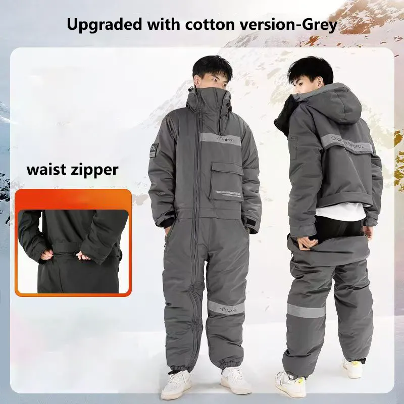 

Водонепроницаемая ветрозащитная морозостойкая одежда для верховой езды, зимняя мотоциклетная теплая утолщенная плюшевая универсальная одежда, костюмы для снегоходов