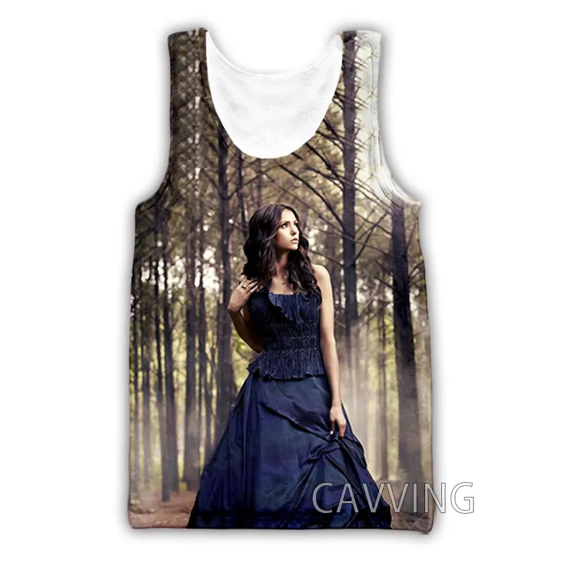 Майка CAVVING с 3D-принтом бахронина V-Elena Гилберт жилет в стиле Харадзюку летняя майка