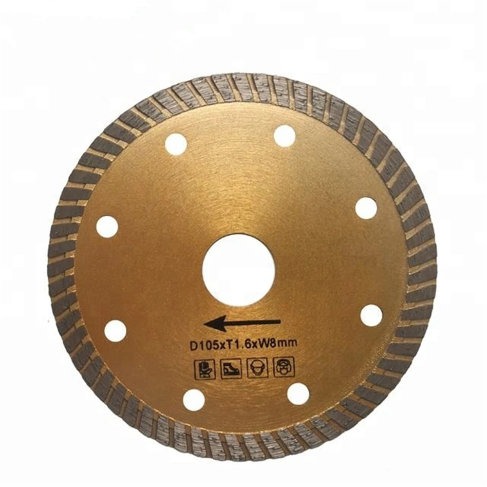 DB12 Hot Pressed Sintered Diamond Saw Blades Continuous Rim Turbo Diamond Tiles Slab Cutting Disc for Concrete and Stone 10PCS
