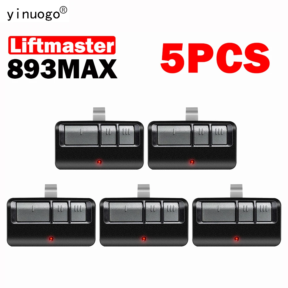 

5Pack LiftMaster 893MAX 893LM 891LM 370LM 371LM 372LM 373LM Remote Control Garage Door Opener 310MHz 315MHz 390MHz Rolling Code