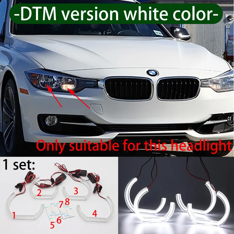 

2-летняя гарантия, светодиодный комплект с ледяными кристаллами ангельских глаз, белое кольцо для BMW 3 серии F30 F31 F34 2012-2016