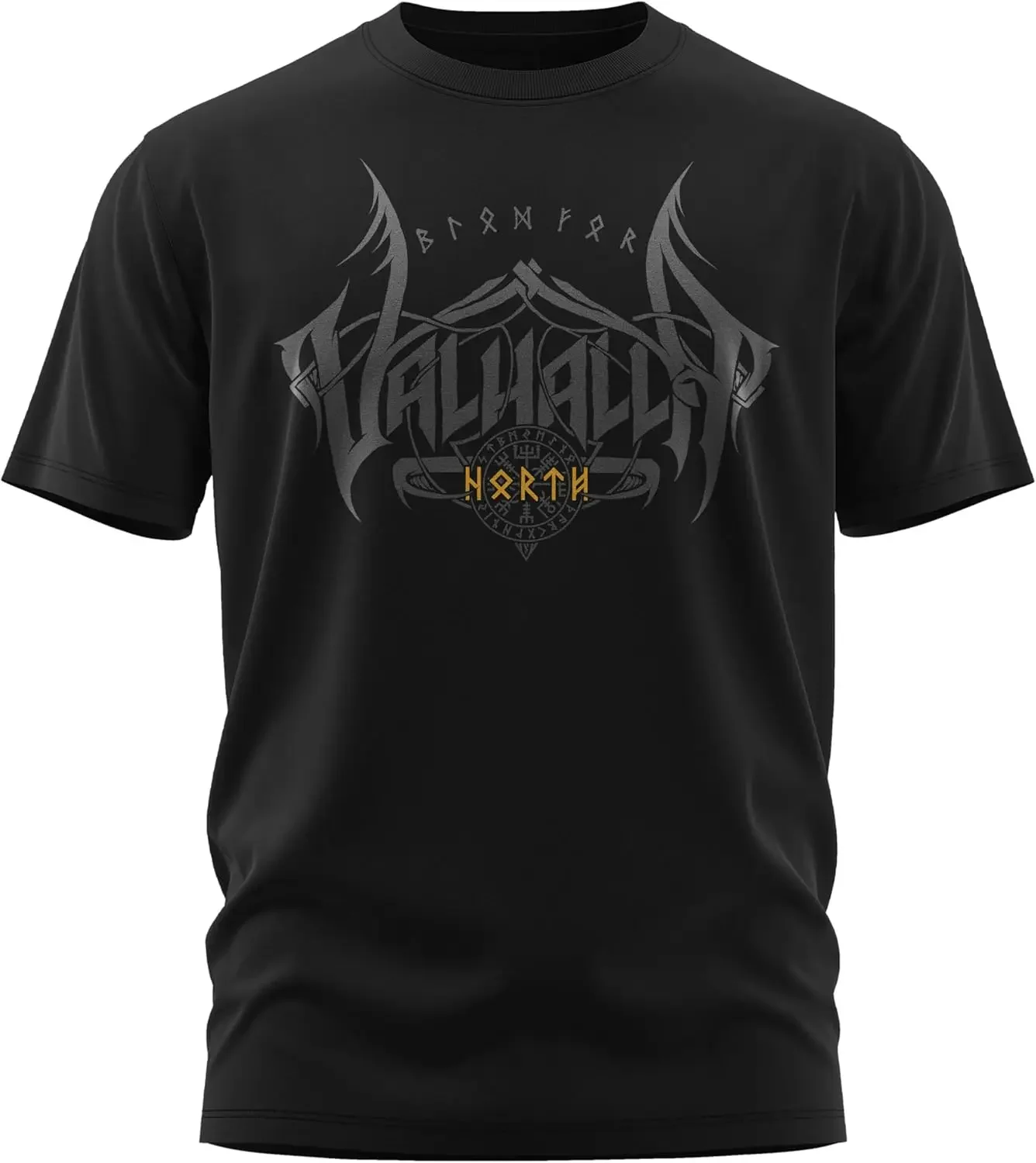 Кровь Вальгаллы. Футболка Nordic Warrior Berserker 100% хлопок с круглым вырезом и коротким