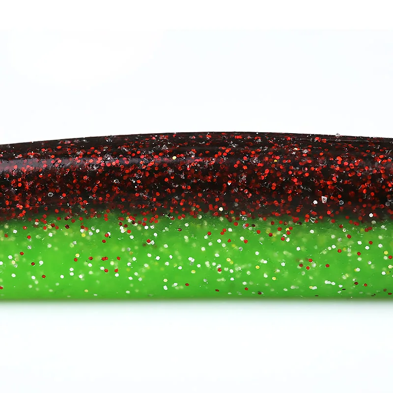 Ardae fishing lure Easy Shiner 110mm T-tail Wobblers Silicone relax shark Artificial Double Color Baits bass perch leurre souple