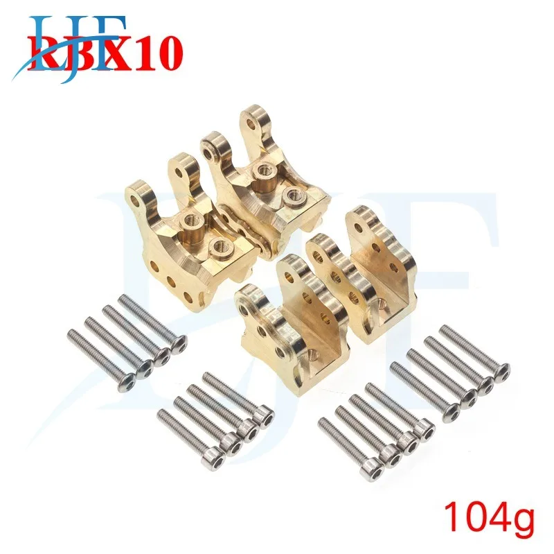 

LJF 1set Brass Front Rear Link Rod Mount Copper Counterweight For 1/10 RC Car Scale Axial RBX10 Ryft 4WD Rock Bouncer - AXI03005