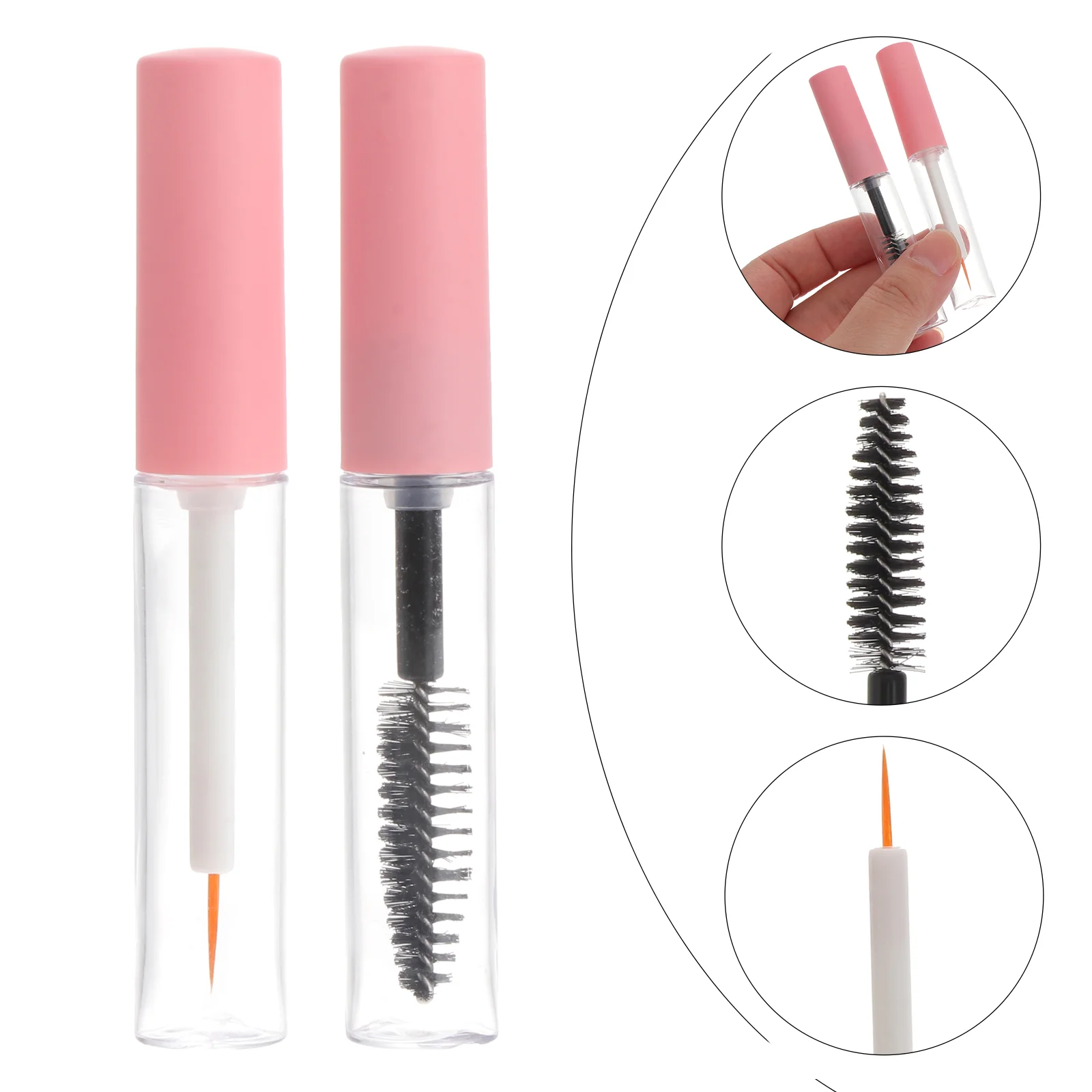

Tube Mascara Lip Eyelash Container Bottle Empty Gloss Wand Tubes Cream Refillable Eyeliner Diy Containers Transparent Serum