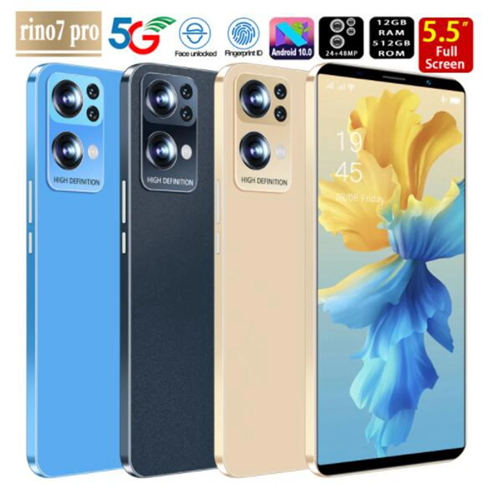 

Smartphone Rino7pro 5.5 inch 2+8 memory 4G network dual card dual mode quad core large screen candy bar universal large capacity