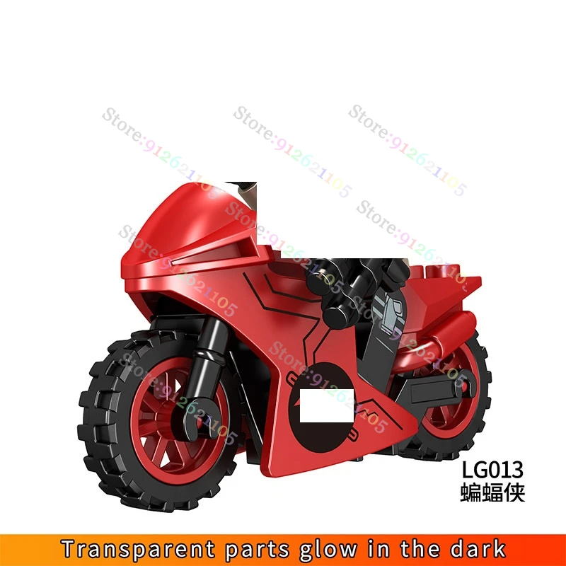 Конструктор Superheroes Chost с мотоциклом Детский конструктор Обучающие фигурки героев