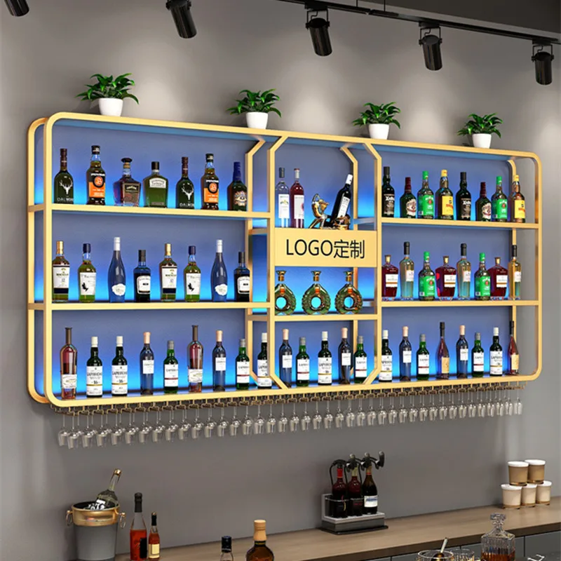 Полки Открытый бар Портативное украшение для вина Современный дом Шкаф напитков