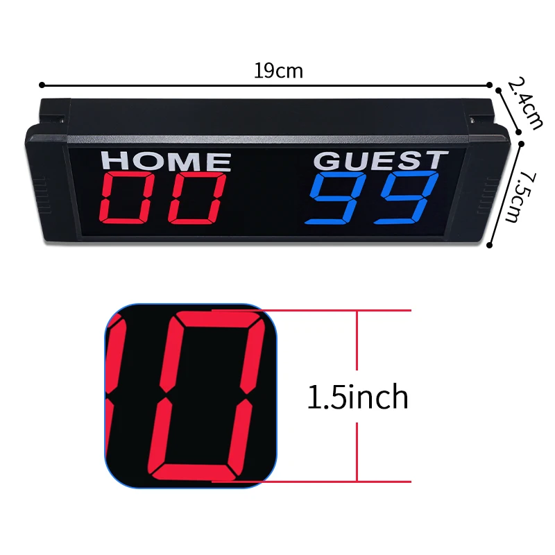 

Green/Red ColorLED Display Portable Digital Sport Football Scoreboards with Home and Guest