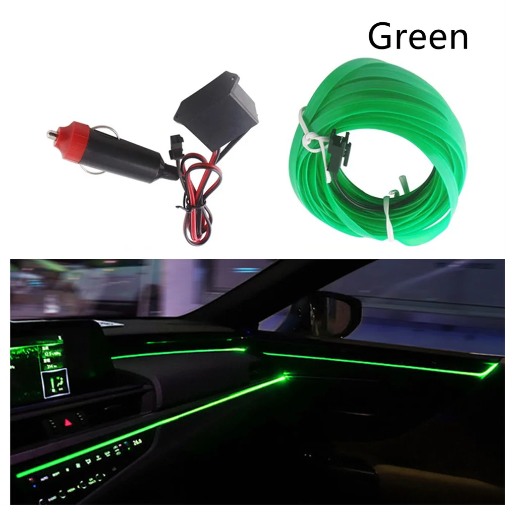 

12V LED Auto Car Interior Led Decorative Lamp EL Wiring Neon Strip Night Decor Atmosphere Lights DIY Styling Accessor