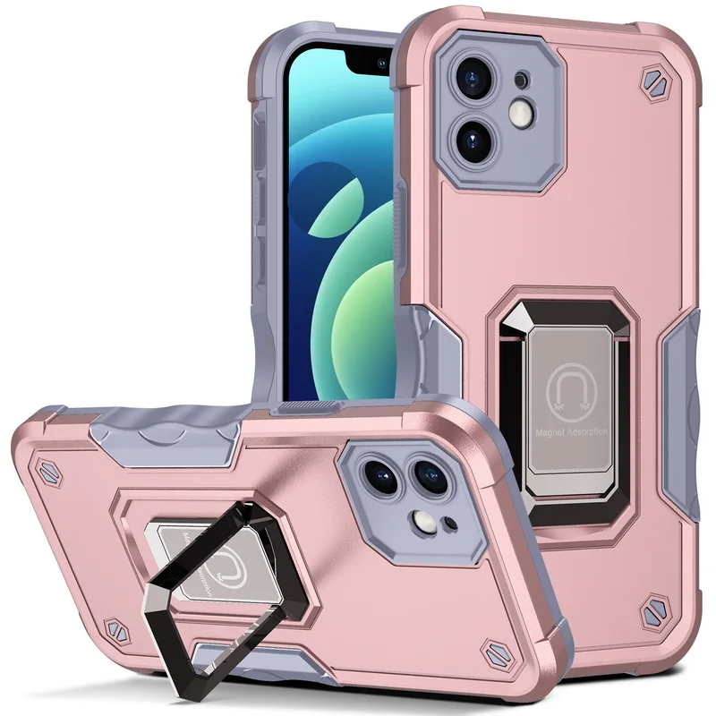 

Магнитный чехол с кольцом-держателем для Iphone 12 Pro Max 13 11 Mini X XS XR 7 8, противоударный защитный чехол для сотового телефона