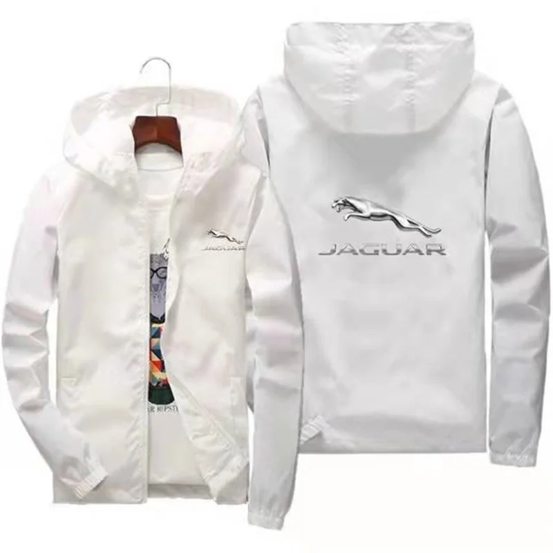 

Jaguar Logo High Quality Summer New Men's Bomber Jacket Casual Fashion Outdoor Ultra-Thin Zipper Sports Sun Protection Clothing