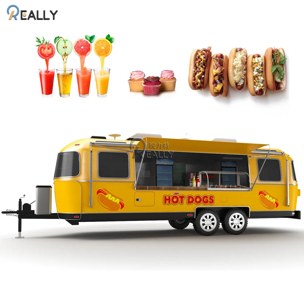 

Hot Selling Fast Street Vending Carts Mobile FoodTrailer for sale Top Quality Mobile Airstream Kiosk for sale