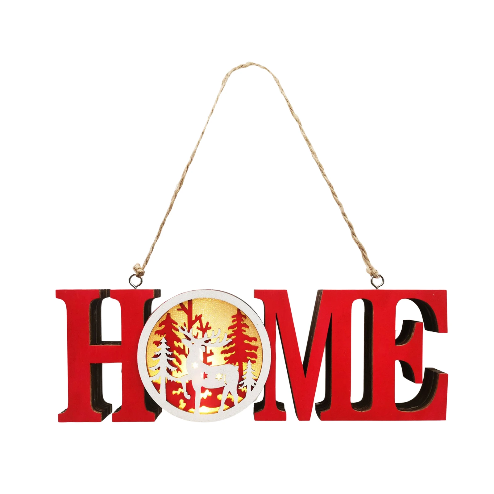 

Подвески для рождественской елки, светящийся кулон, подвесные украшения для рождественской елки светодиодный светодиодной Красной подвес...