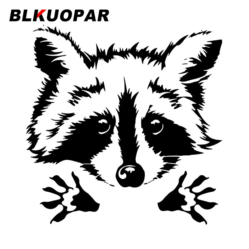 

BLKUOPAR енот на земле, милая необычная высечка, окклюзия, царапина, лобовое стекло, мотоциклетные автомобильные товары