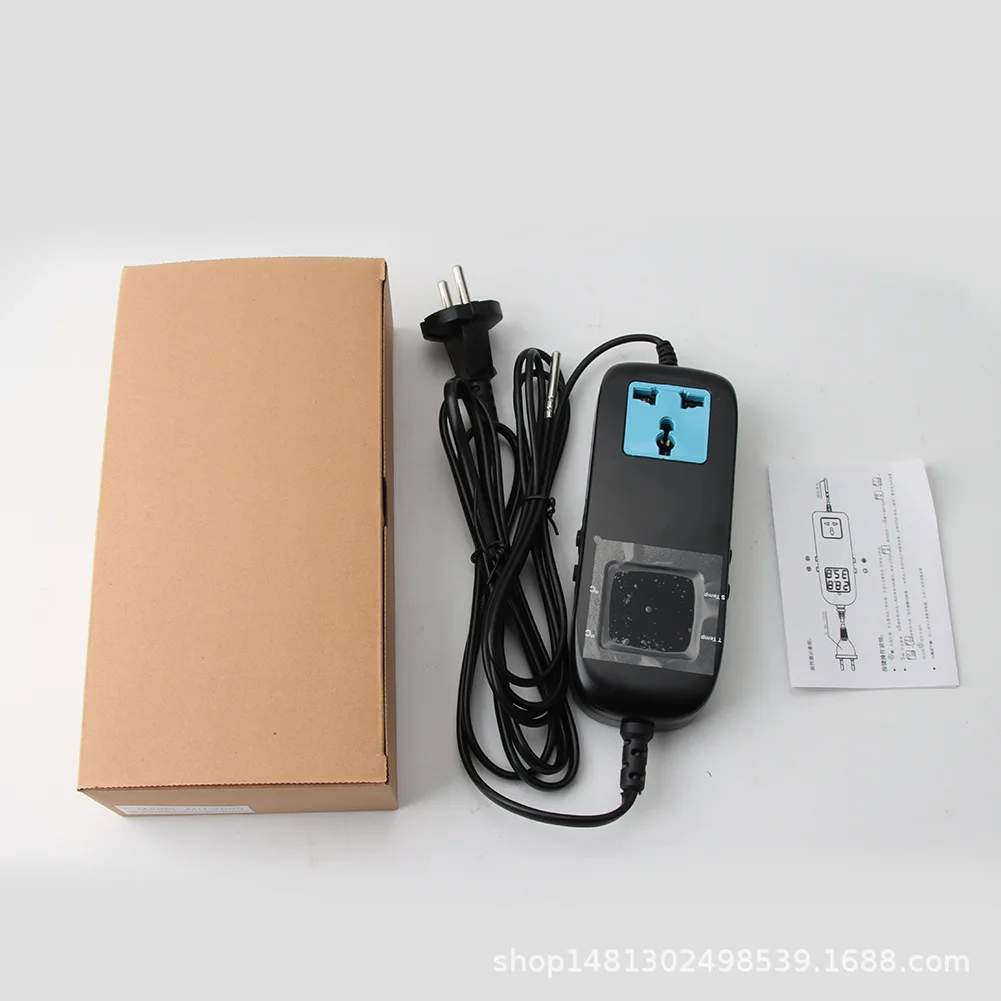 ac 90v 250v electronic thermostat led digital breeding digital display temperature controller with socket free global shipping