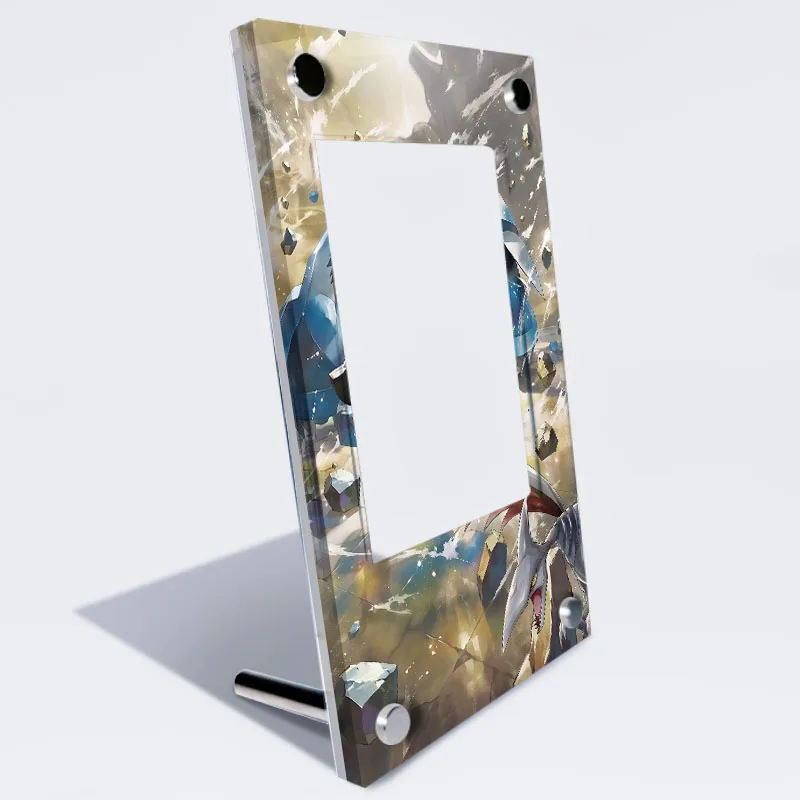 Фото Коллекционная карточка DIY Metagross Sar Stuck Brick Acrylic Steven Stone M2A, рамка для демонстрации, аниме-карточки, подарок, игрушка №3