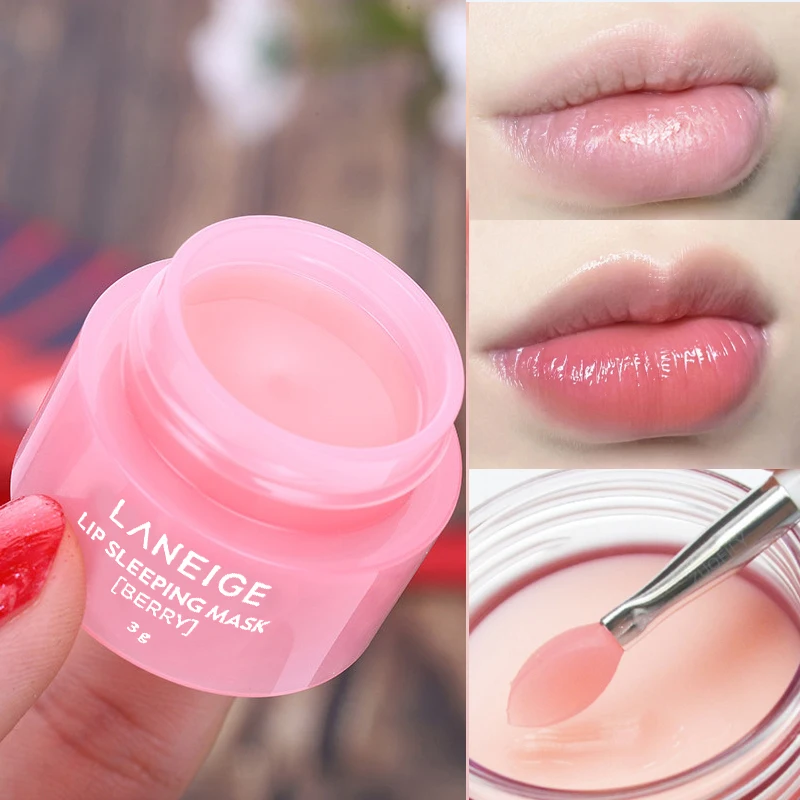

3g South Korea Lip Sleep Mask Night Sleep Maintenance Moisturizing Lip Gloss Bleach Cream Nourishing Lip Care Cherry Lip Balm