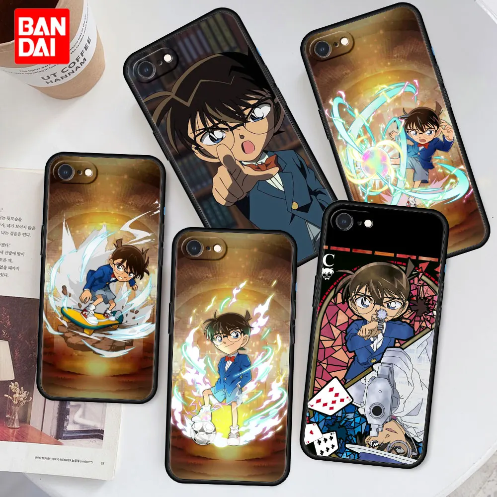 

Cover Case for iPhone 6 6s 7 8 X XR XS Max SE 2020 Plus 6plus 7plus 8plus Bag Capa Armor Phone Soft Official Detective Conan
