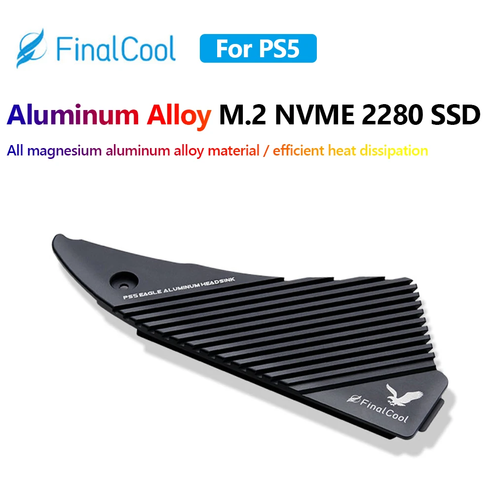 

For PS5Game Console M2 NVMe 2280 Solid State Drive Radiator M.2 SSD Heatsink Heat Dissipation Passive Cooling Cooler
