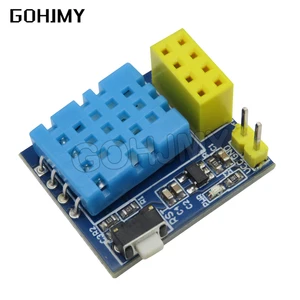 ESP-01S ESP8266 ESP-01 DHT11 Temperature Humidity Sensor Module ESP8266 WIFI NodeMCU Smart Home IOT DIY Kit ESP-01 adapter board