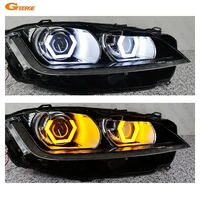 for jaguar xj xjr xf xfr xe f pace ultra bright switchback turn signal cotton aw hexagon hex led angel eyes halo rings light